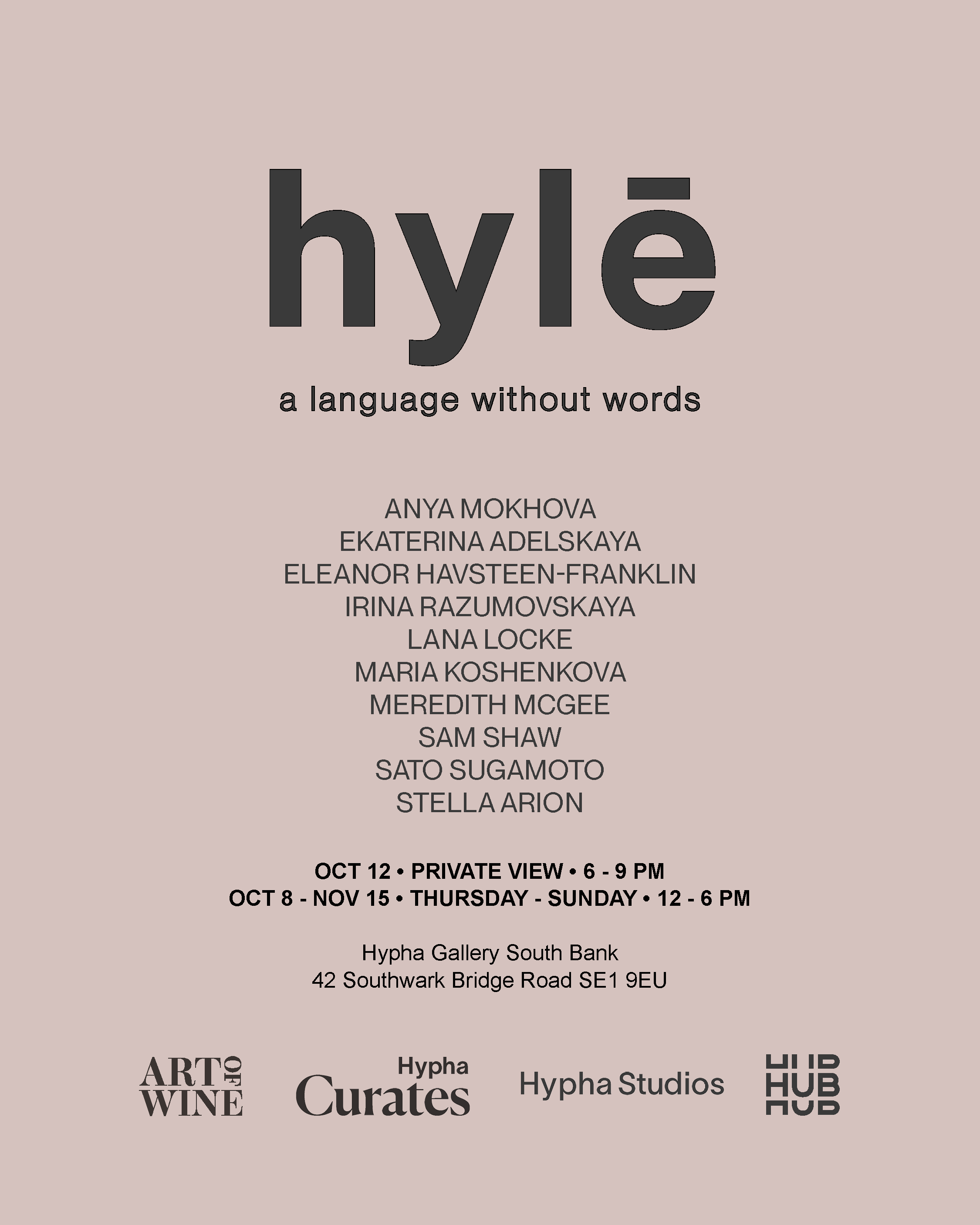 hylē: a language without words