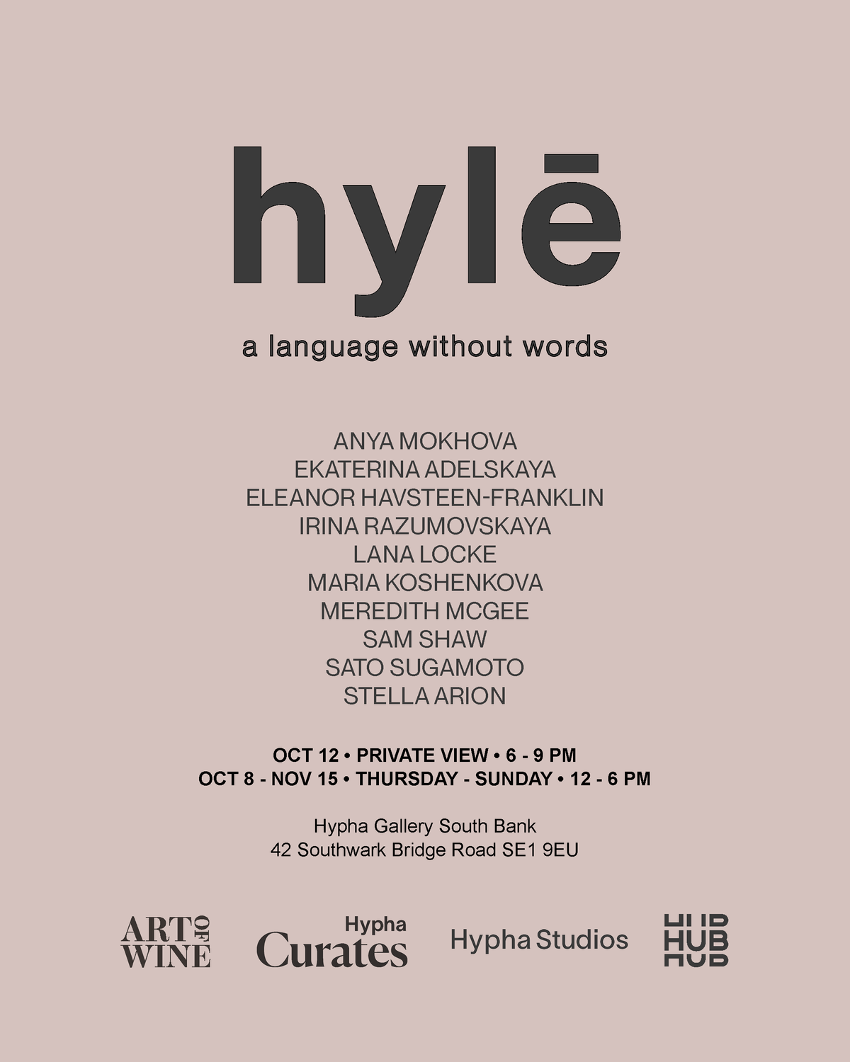 hylē: a language without words